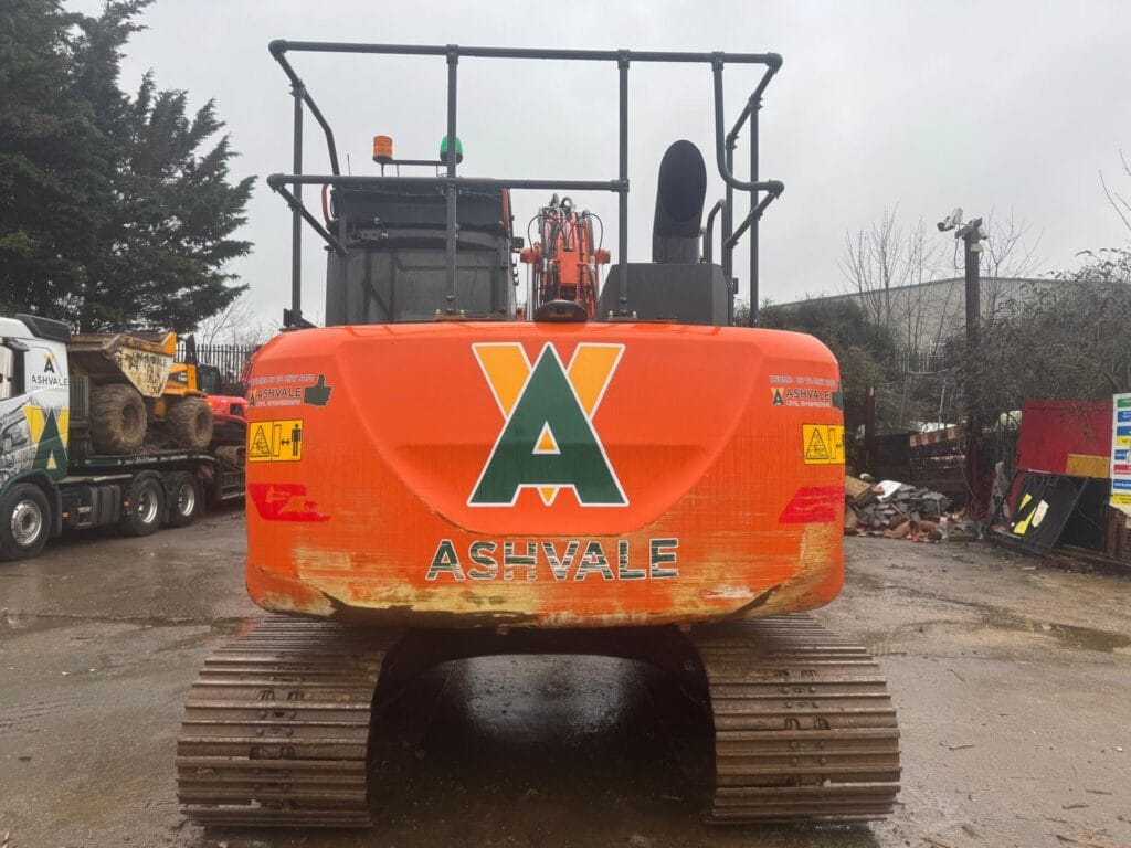 Ashvale excavator at construction site